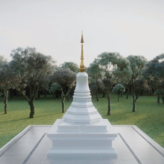 Ariya Magga Chedi, Central Pagoda Foundation by PO Architect