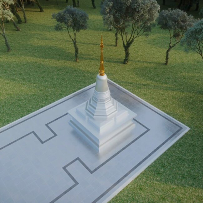 Ariya Magga Chedi, Central Pagoda Foundation by PO Architect