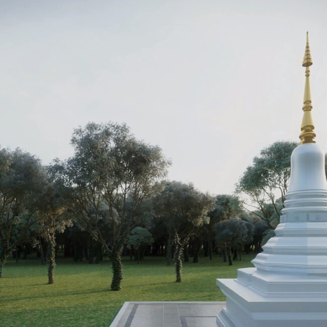 Ariya Magga Chedi, Central Pagoda Foundation by PO Architect
