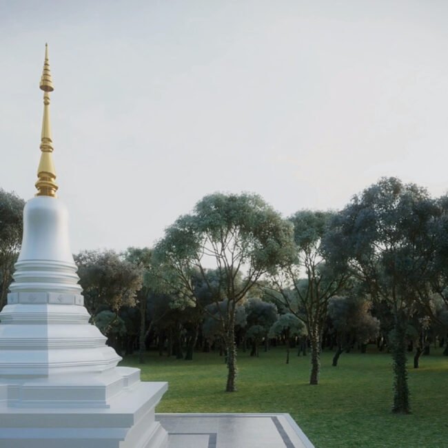 Ariya Magga Chedi, Central Pagoda Foundation by PO Architect