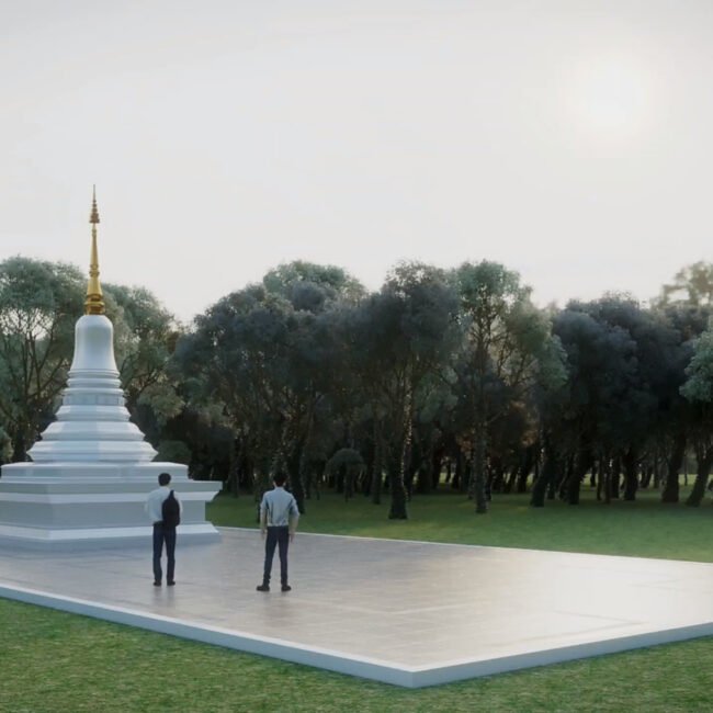 Ariya Magga Chedi, Central Pagoda Foundation by PO Architect