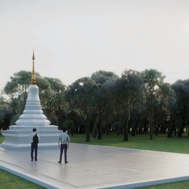 Ariya Magga Chedi, Central Pagoda Foundation by PO Architect