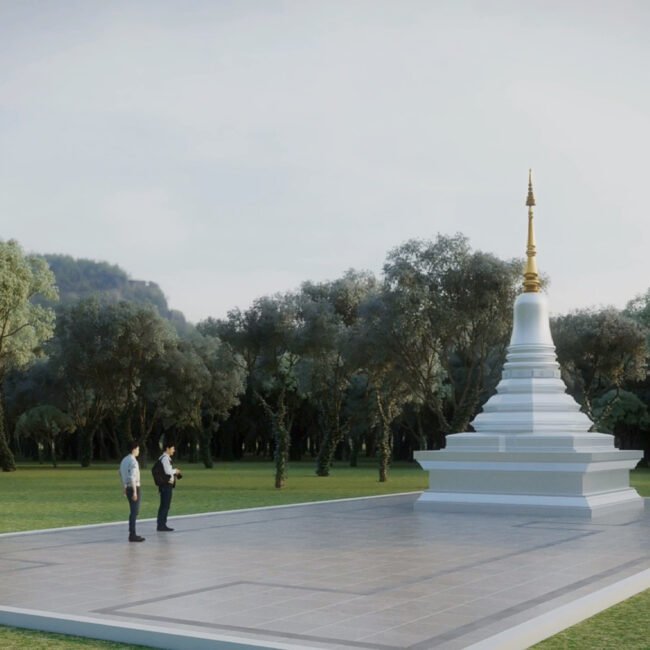 Ariya Magga Chedi, Central Pagoda Foundation by PO Architect