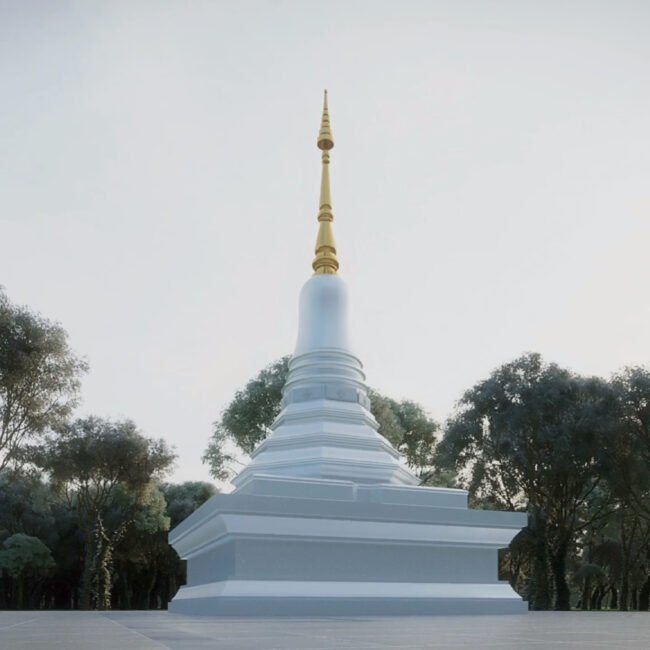 Ariya Magga Chedi, Central Pagoda Foundation by PO Architect