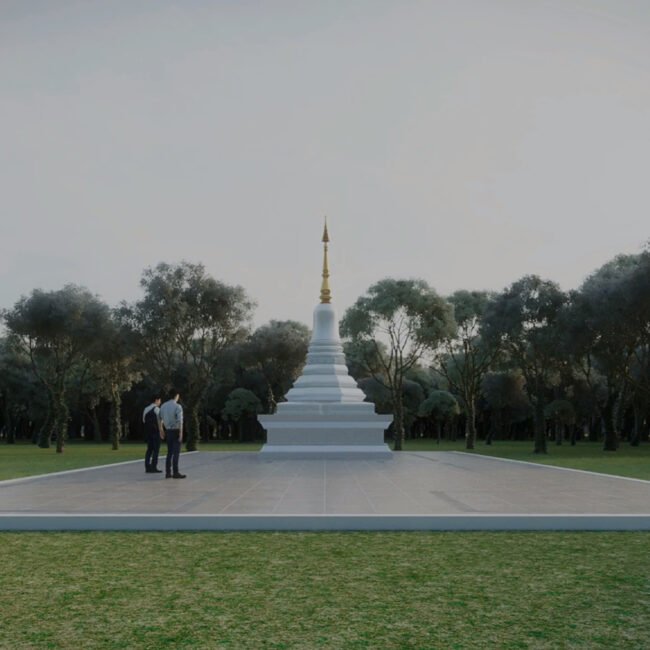 Ariya Magga Chedi, Central Pagoda Foundation by PO Architect