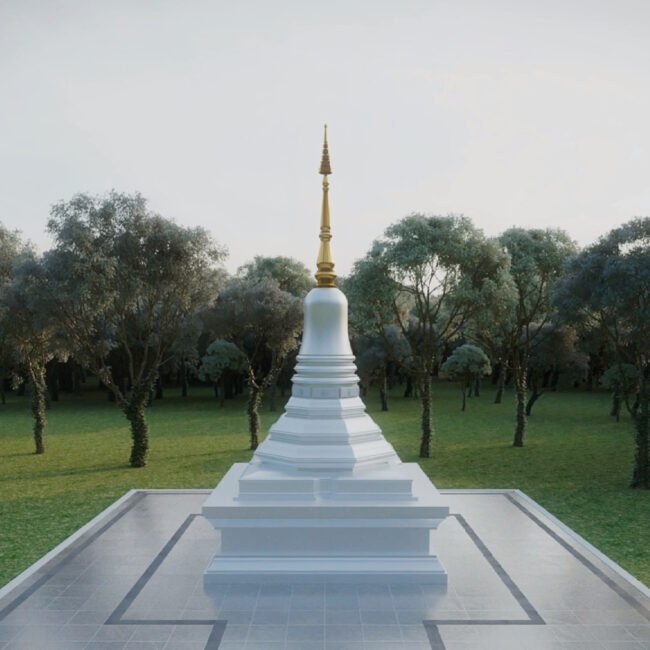 Ariya Magga Chedi, Central Pagoda Foundation by PO Architect