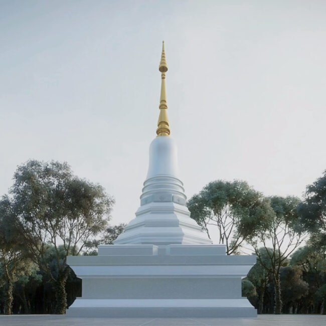 Ariya Magga Chedi, Central Pagoda Foundation by PO Architect