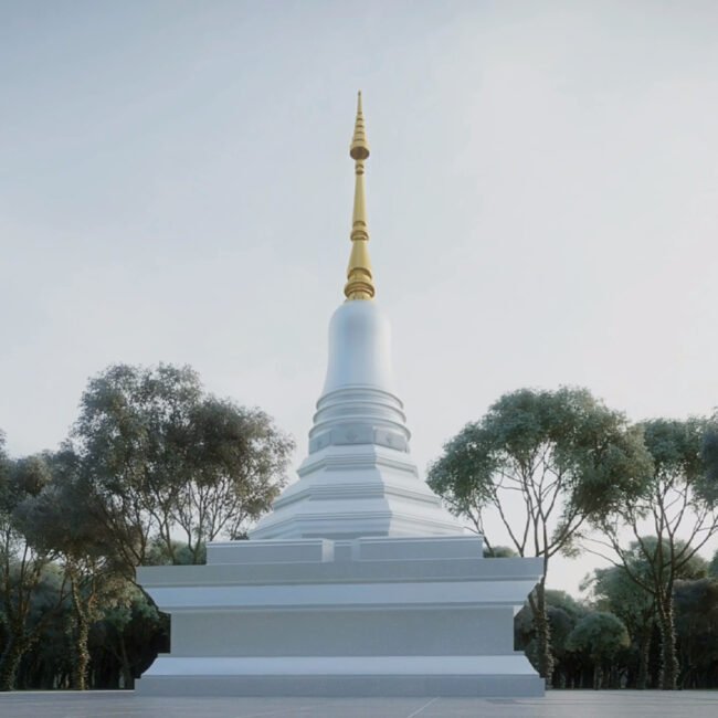 Ariya Magga Chedi, Central Pagoda Foundation by PO Architect