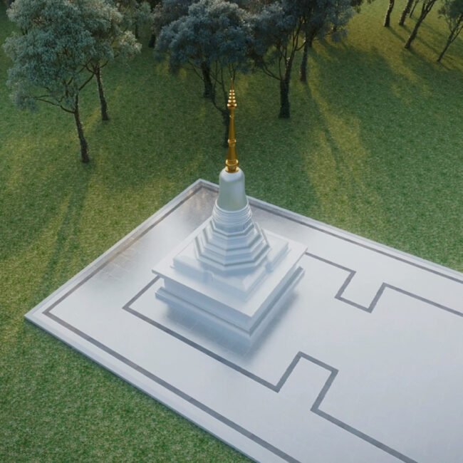 Ariya Magga Chedi, Central Pagoda Foundation by PO Architect