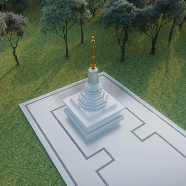 Ariya Magga Chedi, Central Pagoda Foundation by PO Architect