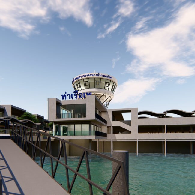 Phe Pier, Phe Rayong, Thailand by PO Architect