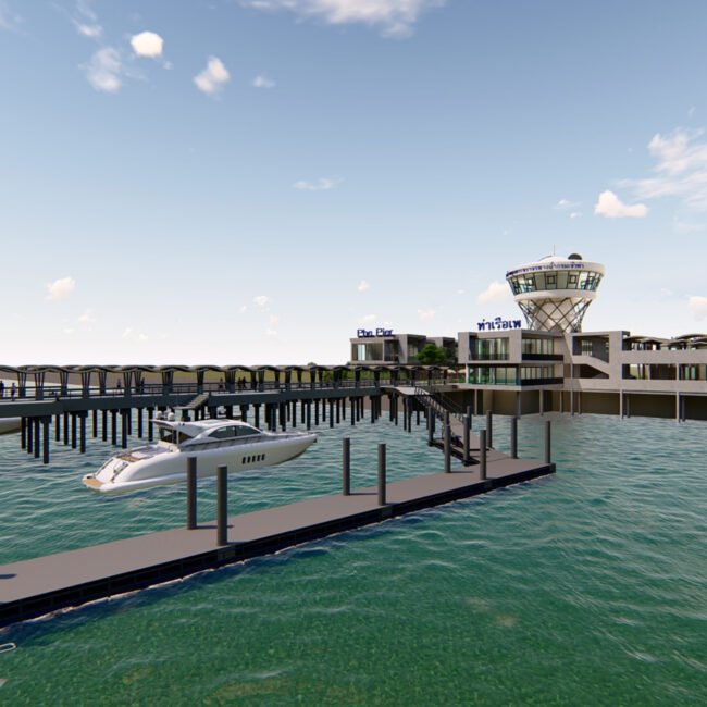 Phe Pier, Phe Rayong, Thailand by PO Architect